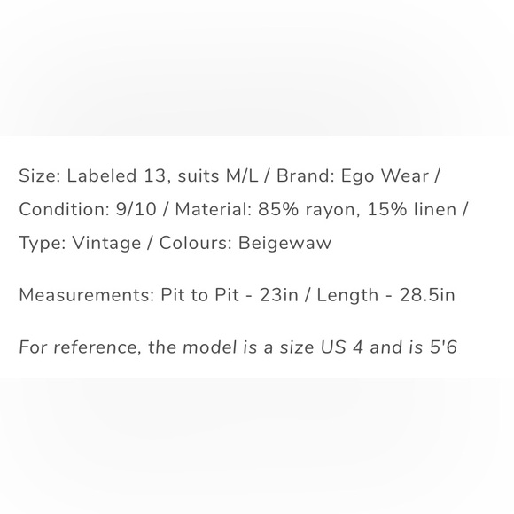 Linen Overshirt/Jacket Sz M - Picture 5 of 5